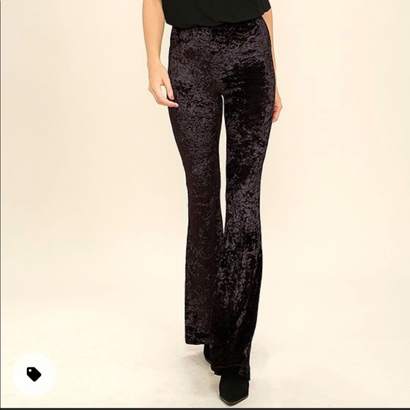 **sold**💄 The Limited - EUC Vintage Crushed Velvet Pants - Picture 12 of 13